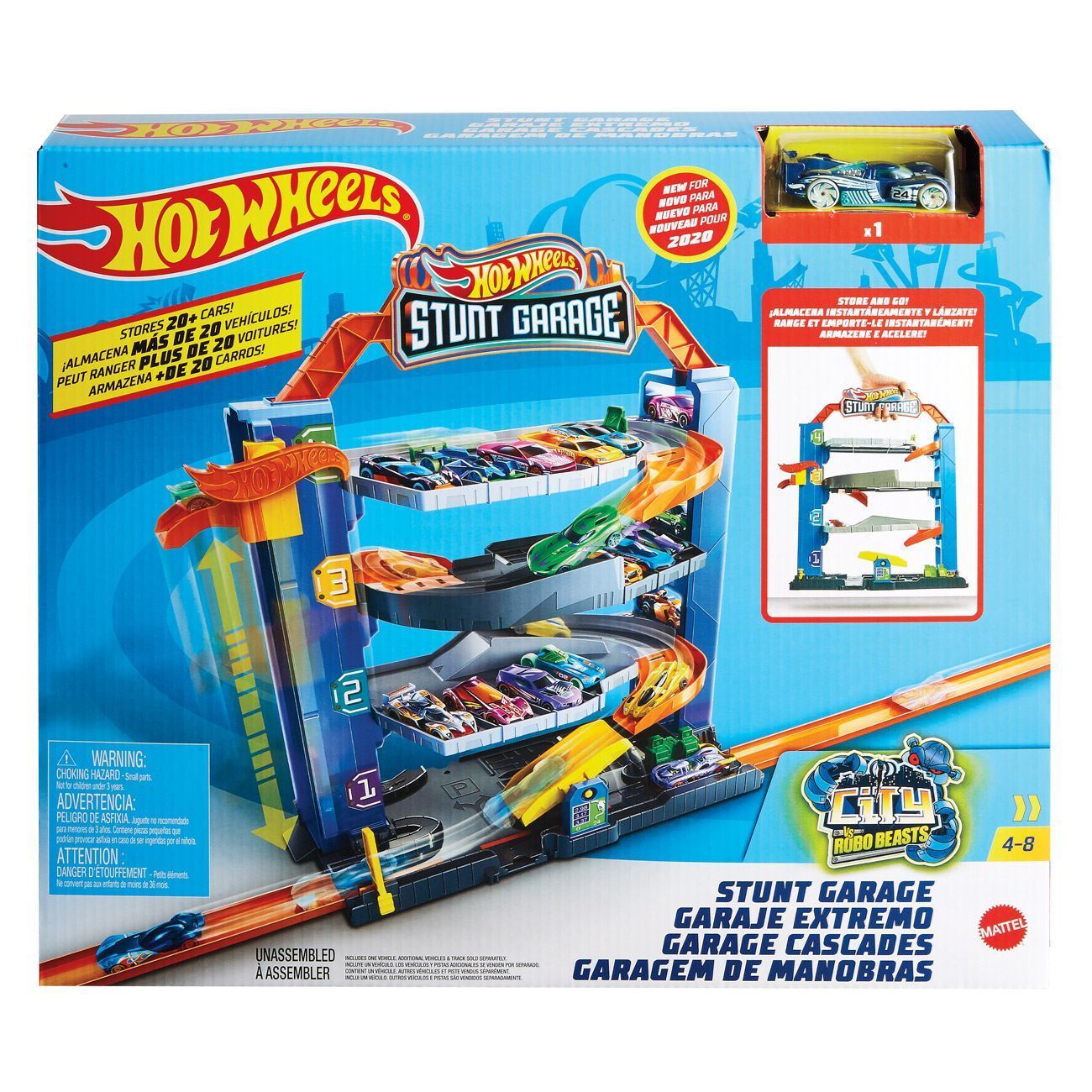 Hot Wheels City Stunt гараж