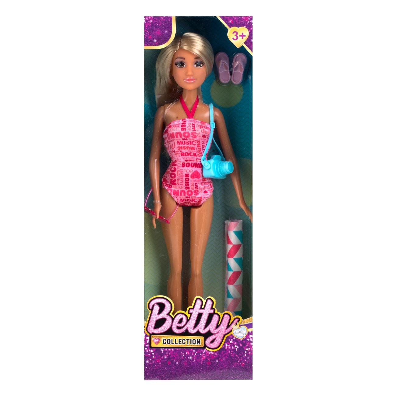 Кукла с бански, очила и хавлия Betty
