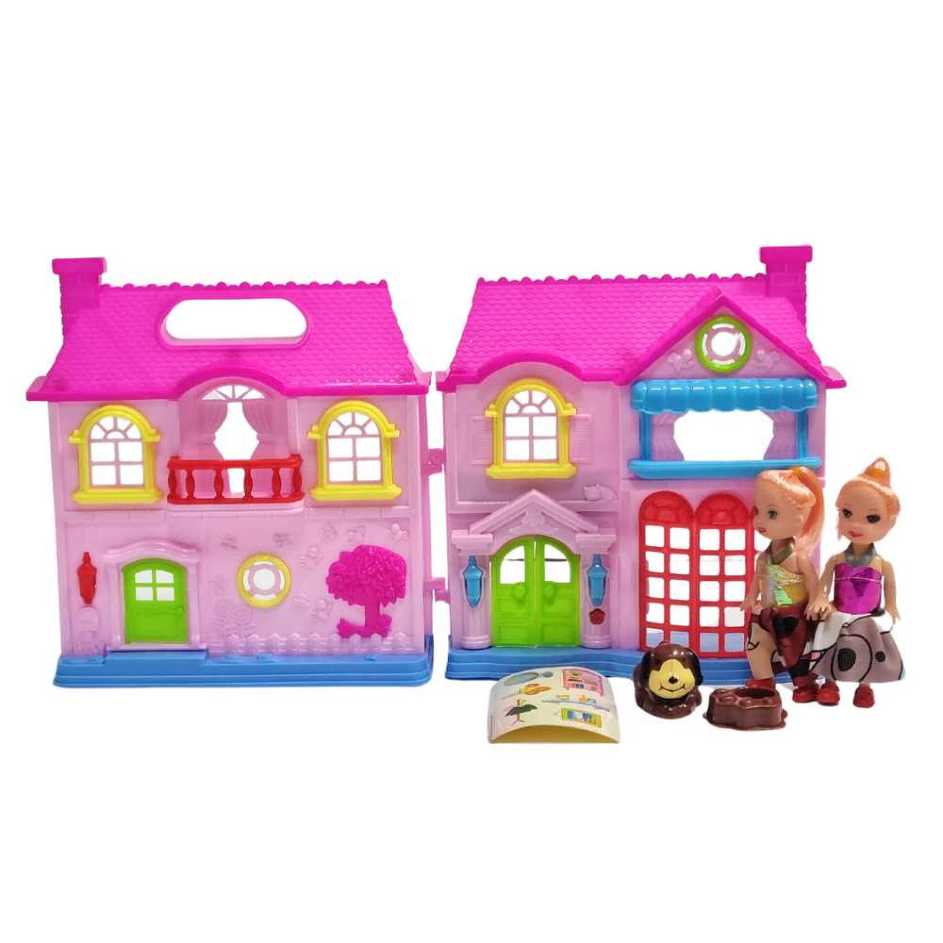 Къща Dream House с кукли, кученце и светлини