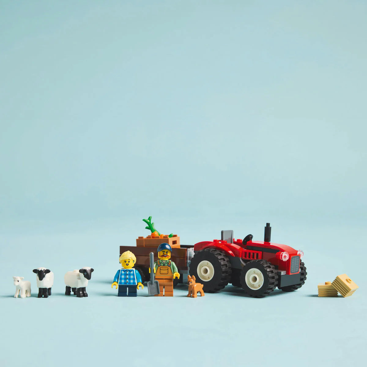 LEGO 60461 Червен фермерски трактор с ремарке и овца