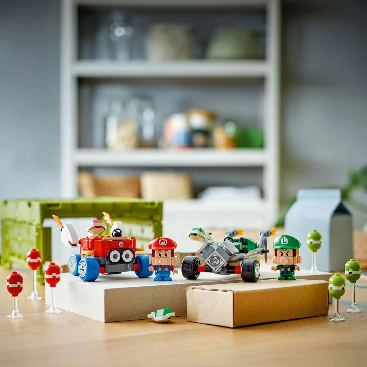 LEGO 72034 Mario Kart Baby Mario срещу Baby Luigi