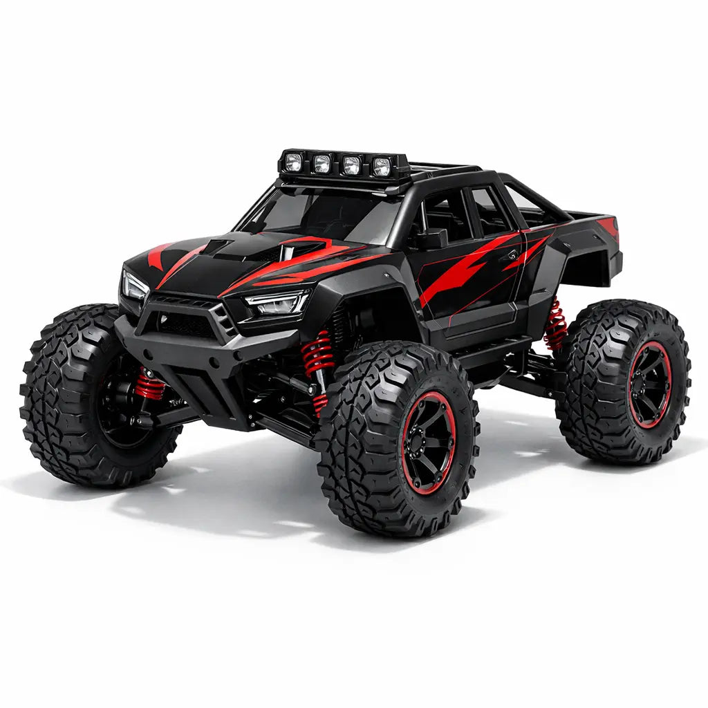 Количка с дистанционно 4x4 офроуд модел с големи гуми и високо окачване