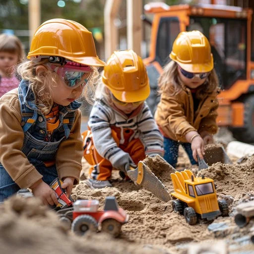 Дете сглобява сложен модел от конструктор - образователна игра за логика
