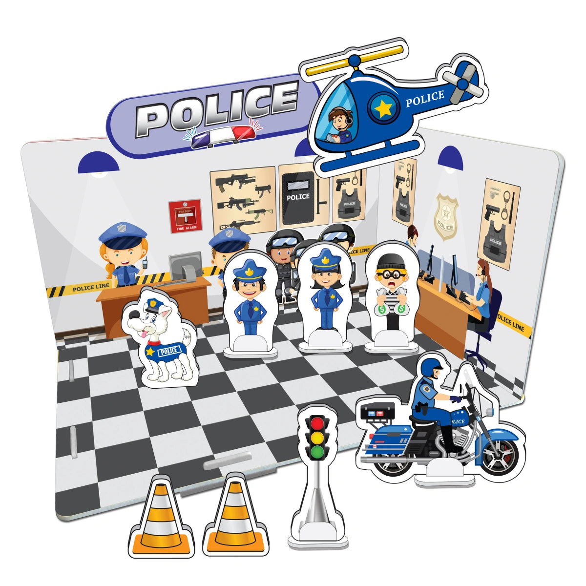 3D Макет Полиция Akar