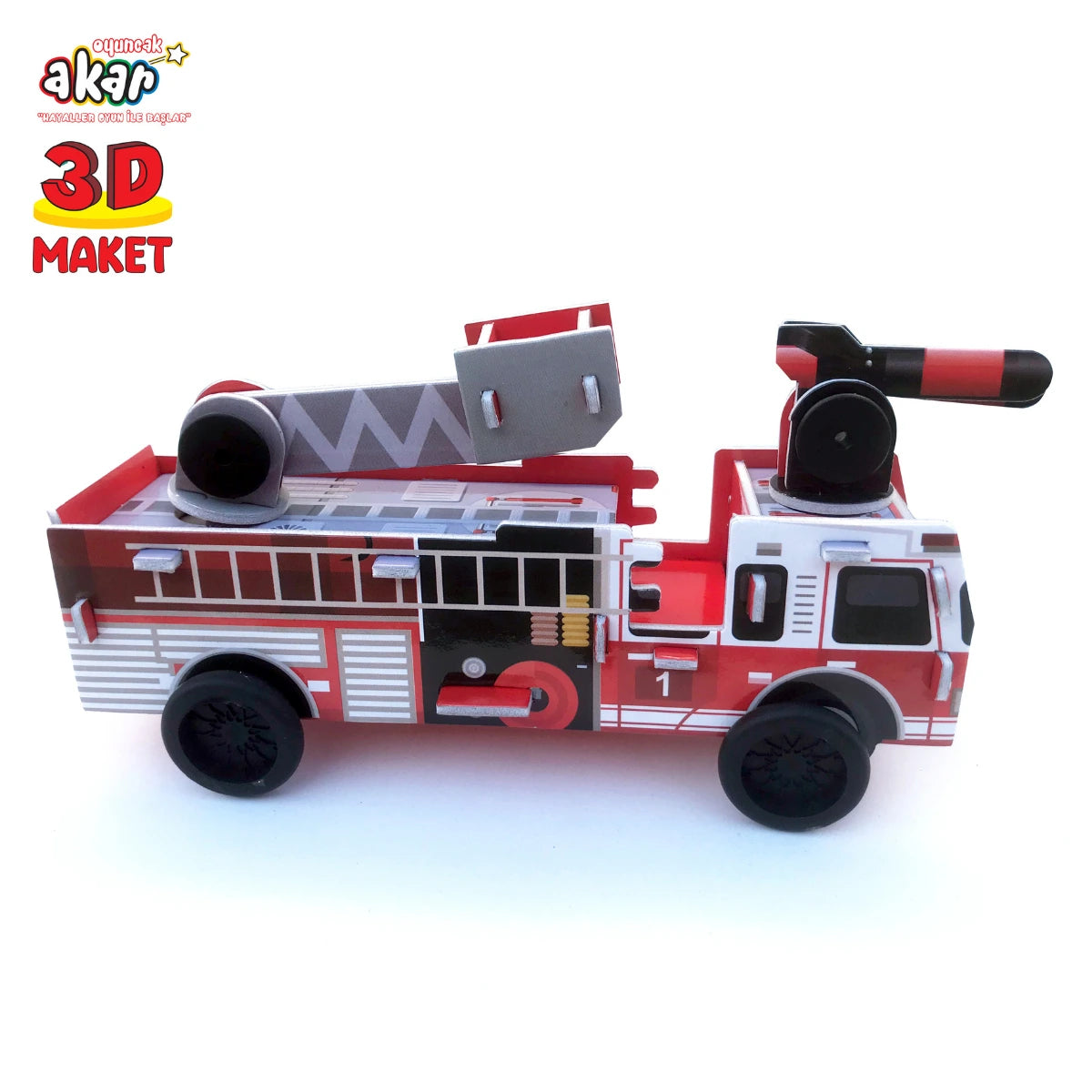 3D Макет Пожарна кола Akar