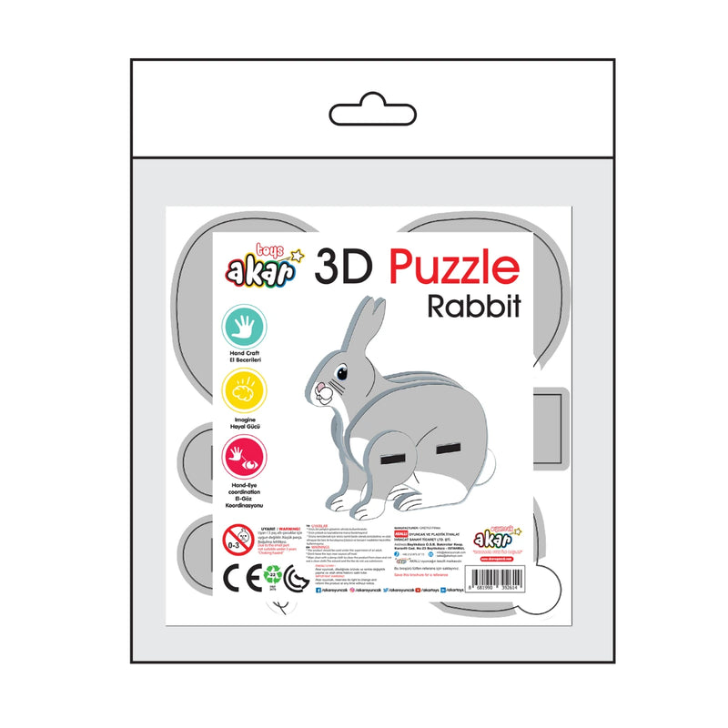 3D Пъзел Зайче Akar
