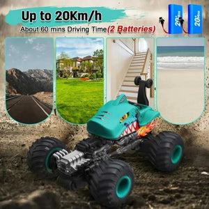 Офроуд кола с дистанционно RC 1:16 със въртящи се предни колела