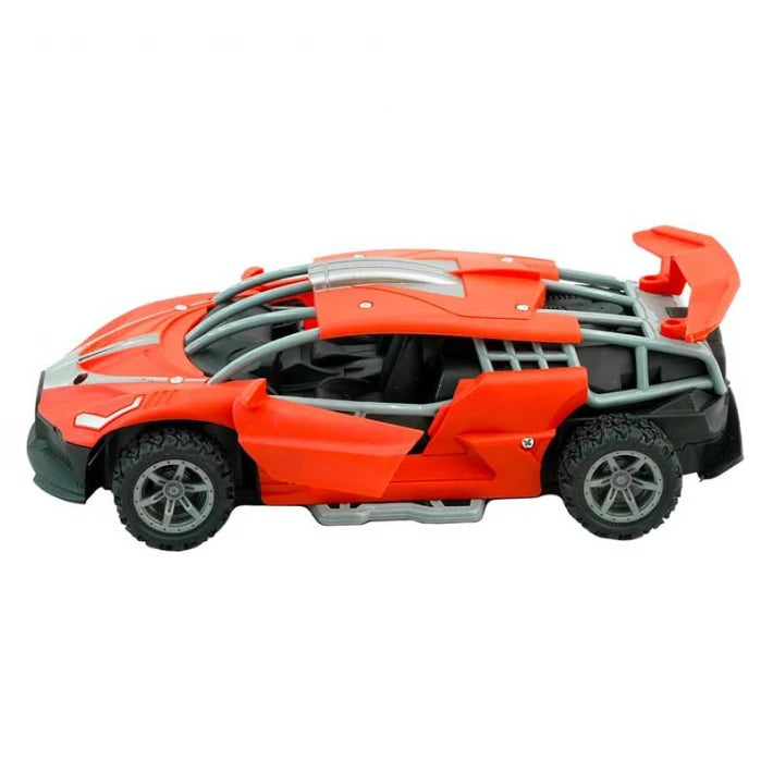 Състезателна кола Crazon 1:24 RC управление с LED светлини и пушек