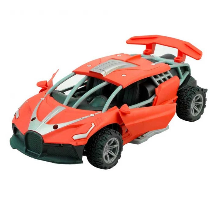 Състезателна кола Crazon 1:24 RC управление с LED светлини и пушек