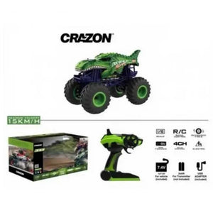 Детски джип Crazon Monster RC 1:10 високо проходим