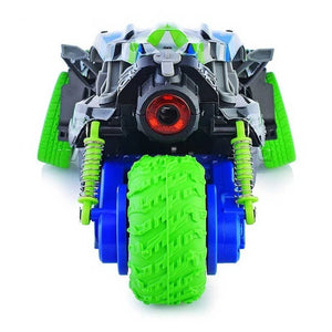 Екшън кола с 3 гуми, димен ефект и светлини RC 1:16