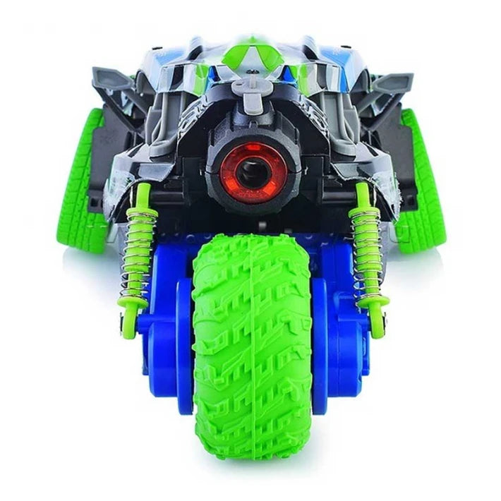 Екшън кола с 3 гуми, димен ефект и светлини RC 1:16