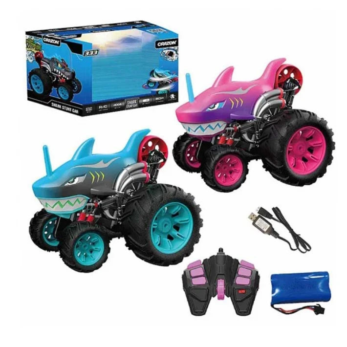 Офроуд джип с дистанционно Crazon Shark 360 - розов