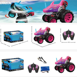 Офроуд джип с дистанционно Crazon Shark 360 - розов