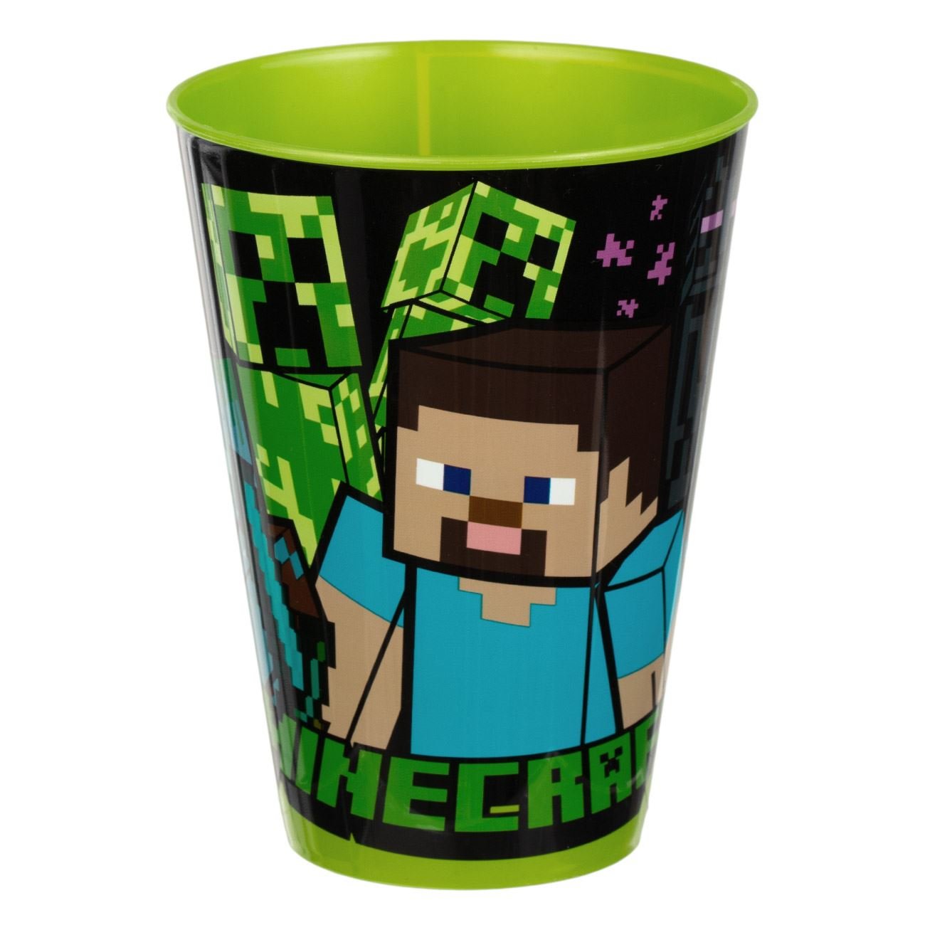 Детска пластмасова чаша Minecraft – зелена 430 мл