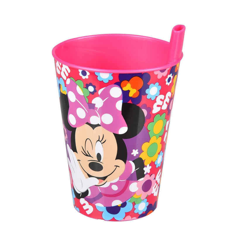 Детска чаша Minnie с вградена сламка – 260 мл