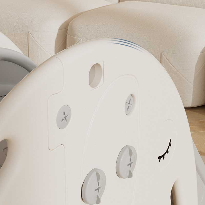 Детска пързалка с баскетболен кош Слонче - кафява