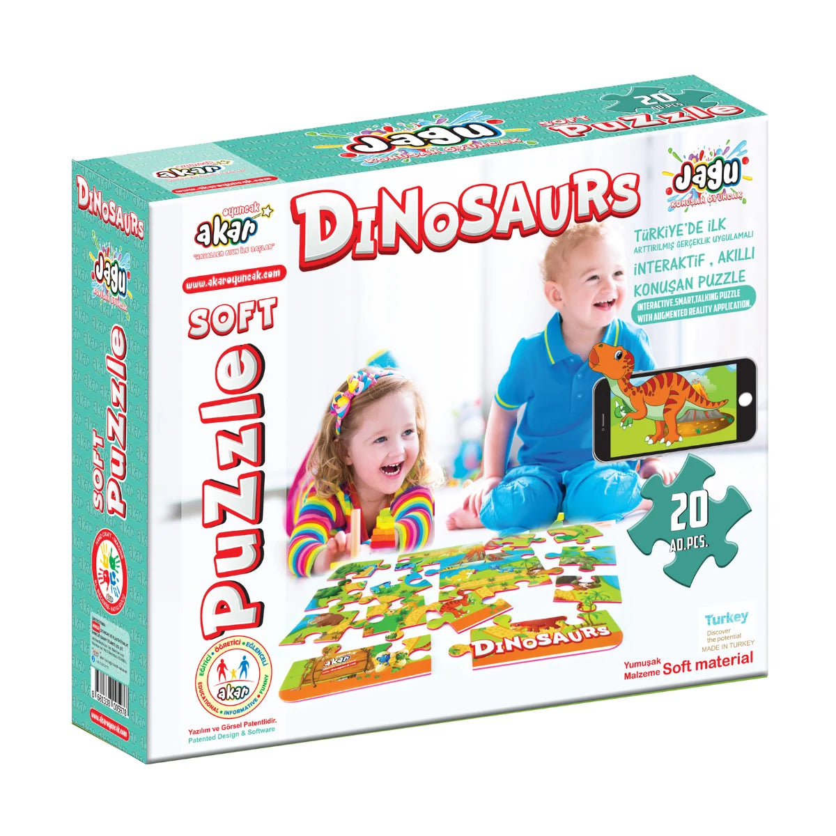 Говорещ пъзел Динозавър Jagu – 20 части XL