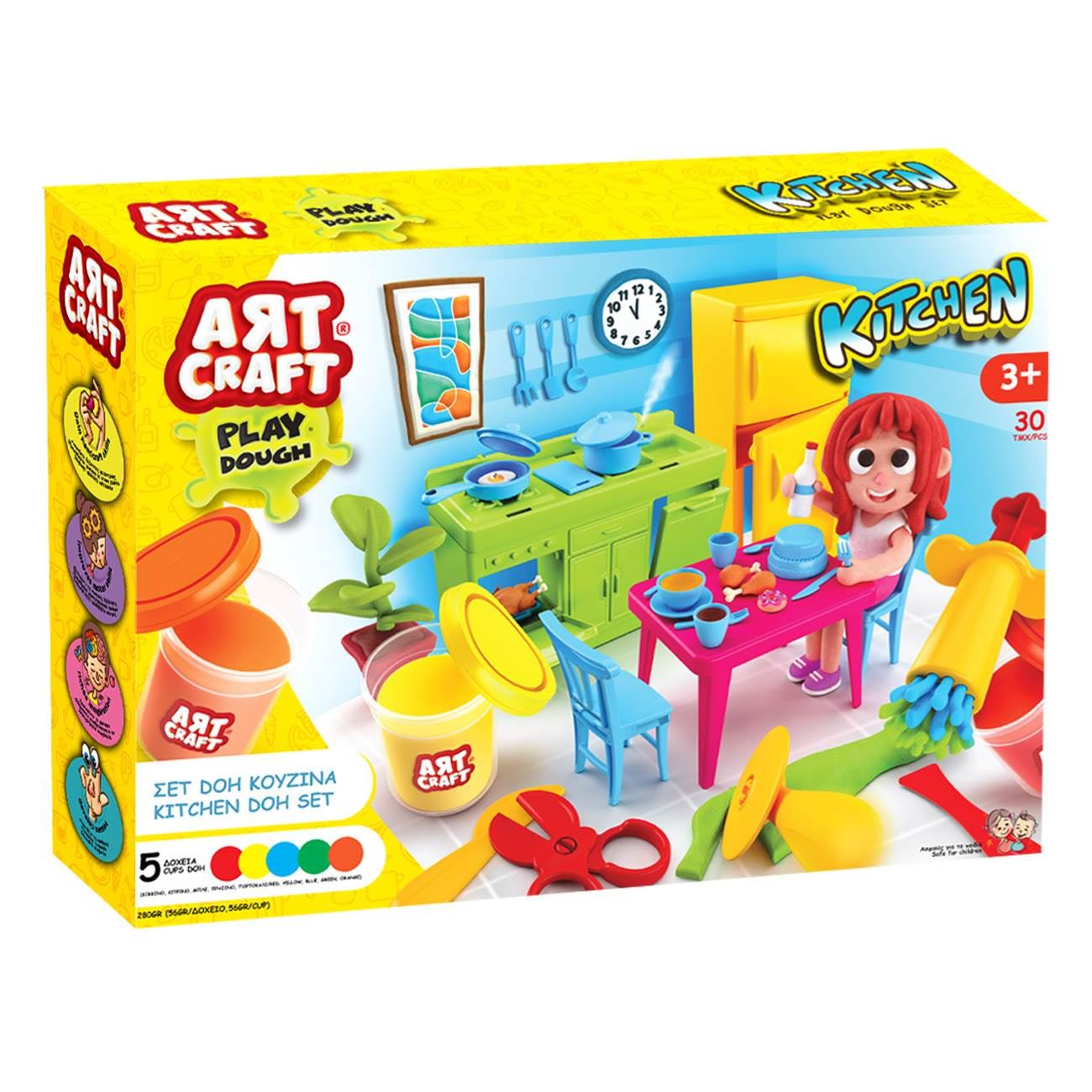 Комплект пластилин кухня с аксесоари Art Craft 30 бр