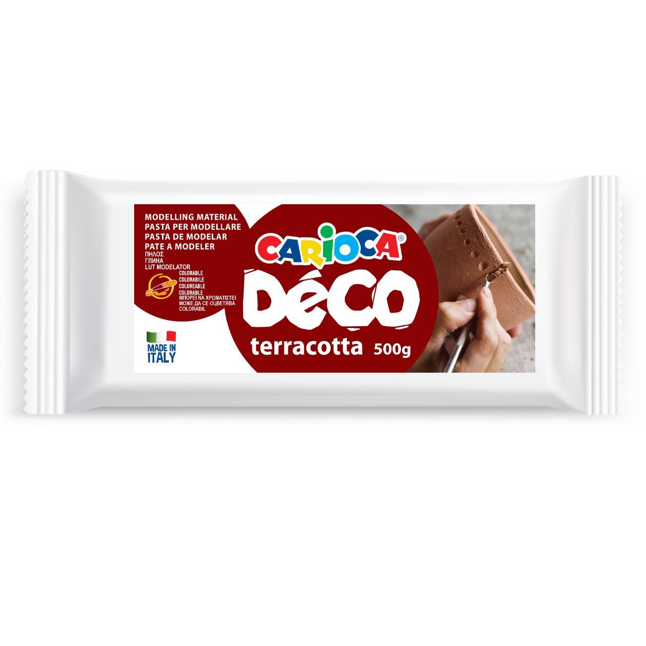 Глина за моделиране Carioca Deco – теракота, 500 г