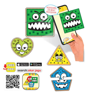 Говорещ пъзел Геометрични фигури Maxi Jagu