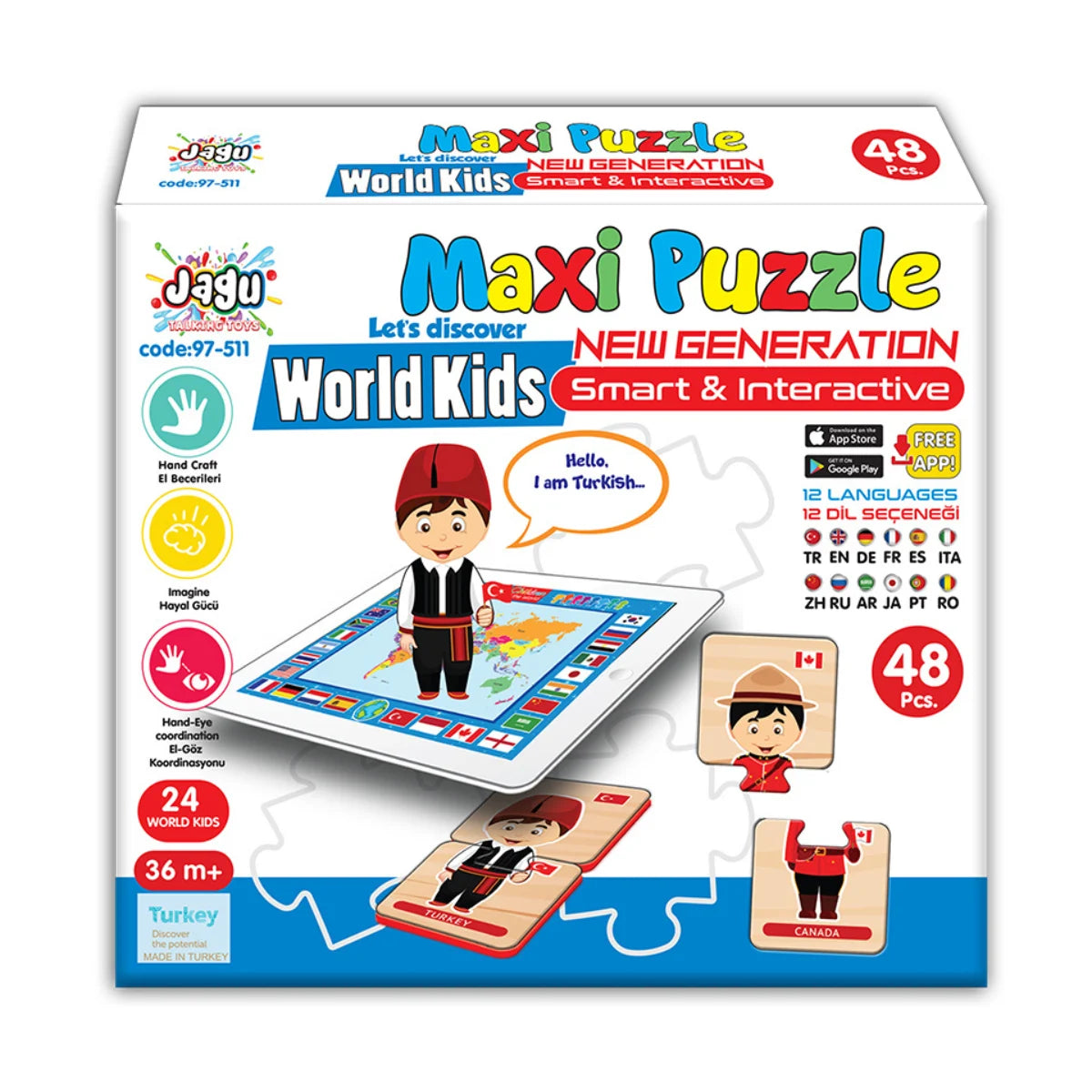 Говорещ пъзел Децата на света Maxi Jagu