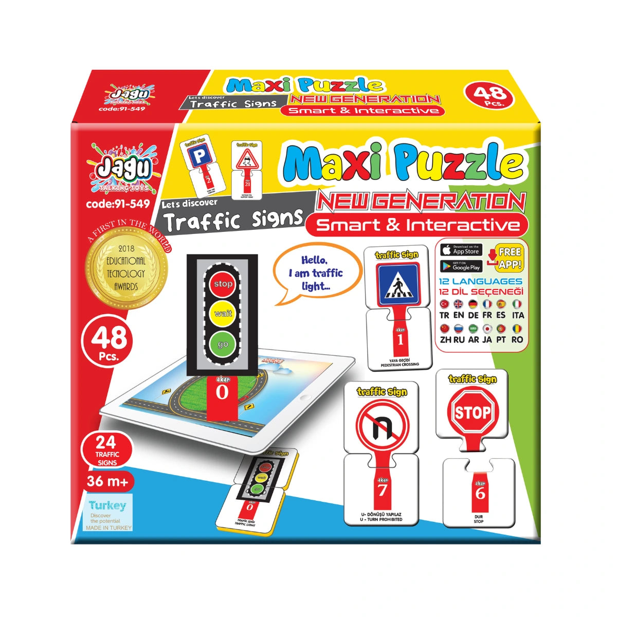 Говорещ пъзел Пътни знаци MAXI Jagu