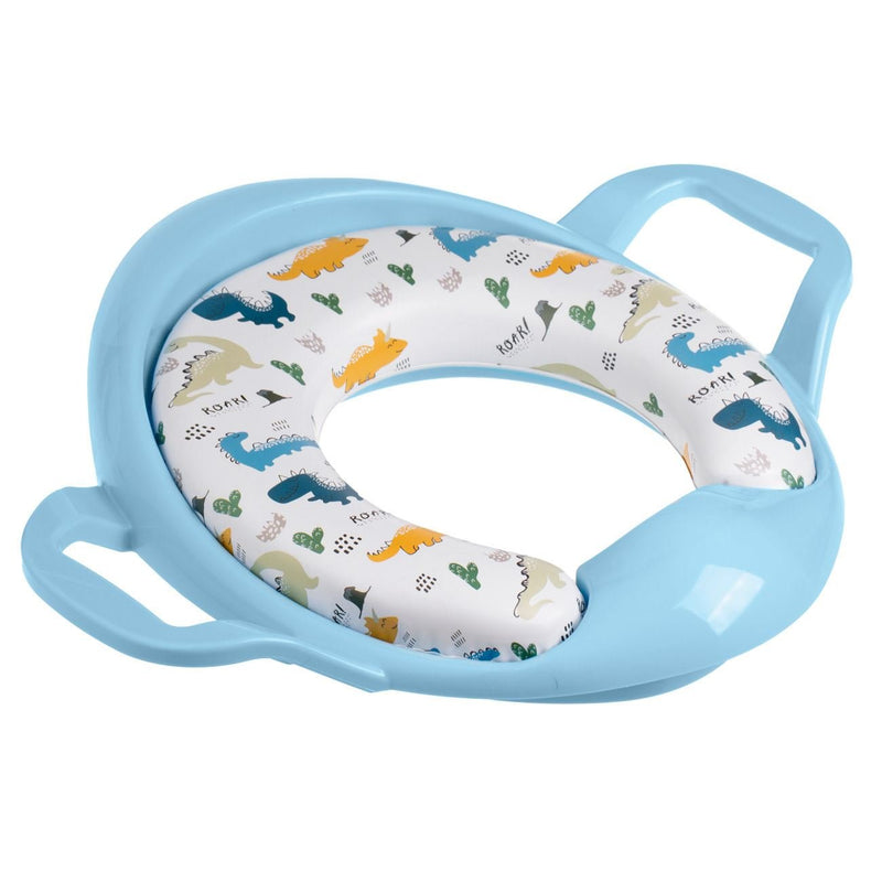 Honey Baby детска поставка за тоалетна – динозавърчета светлосиня 29x27 см