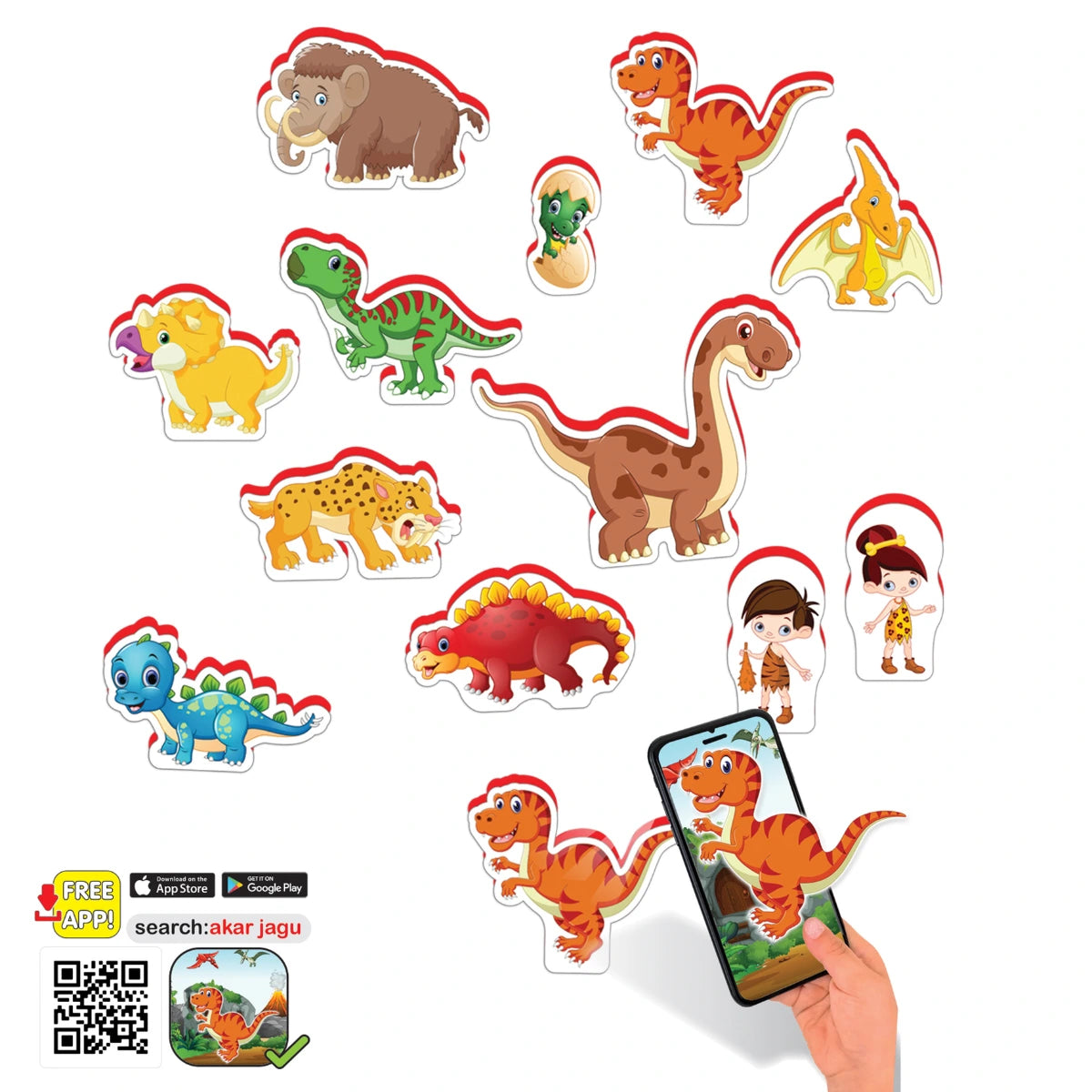 Говорещи динозаври Jagu – играчки AR