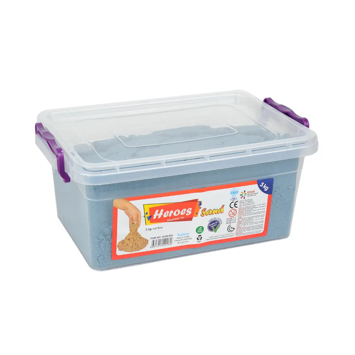Кутия с Кинетичен пясък Син Heroes