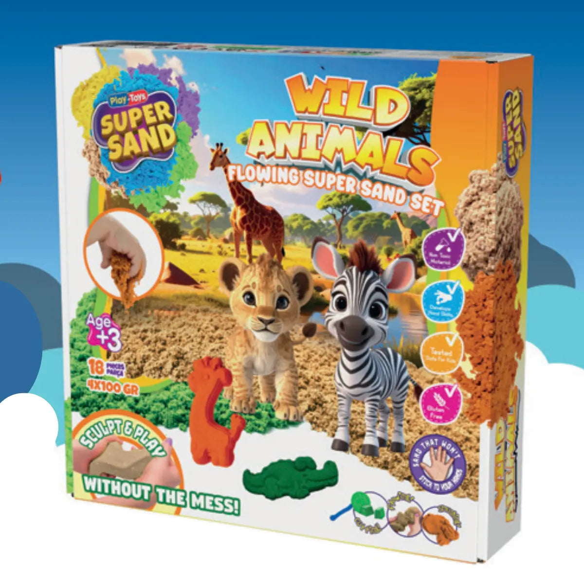 Кинетичен пясък Животни от саваната Play toys