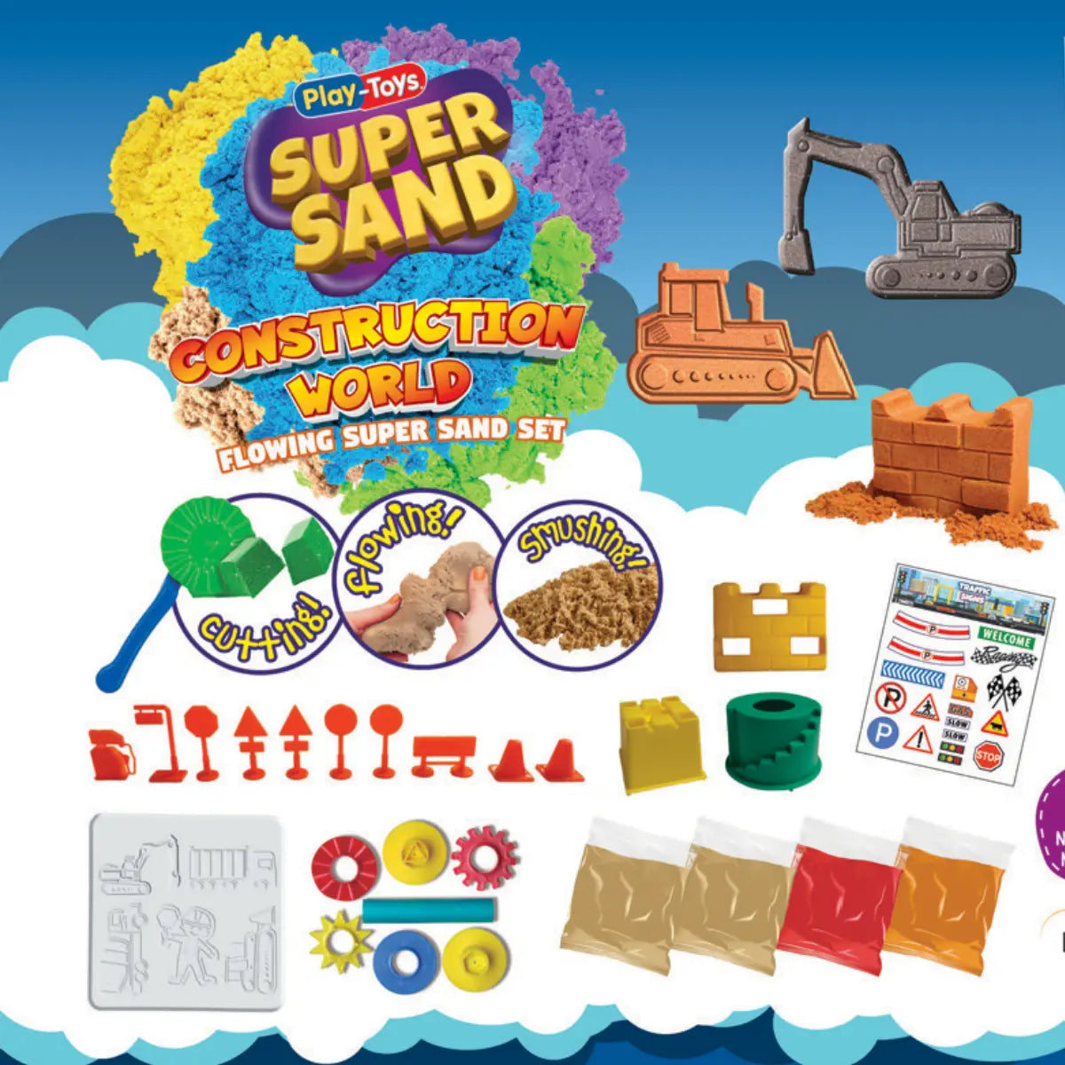 Кинетичен пясък Строителни машини Play toys