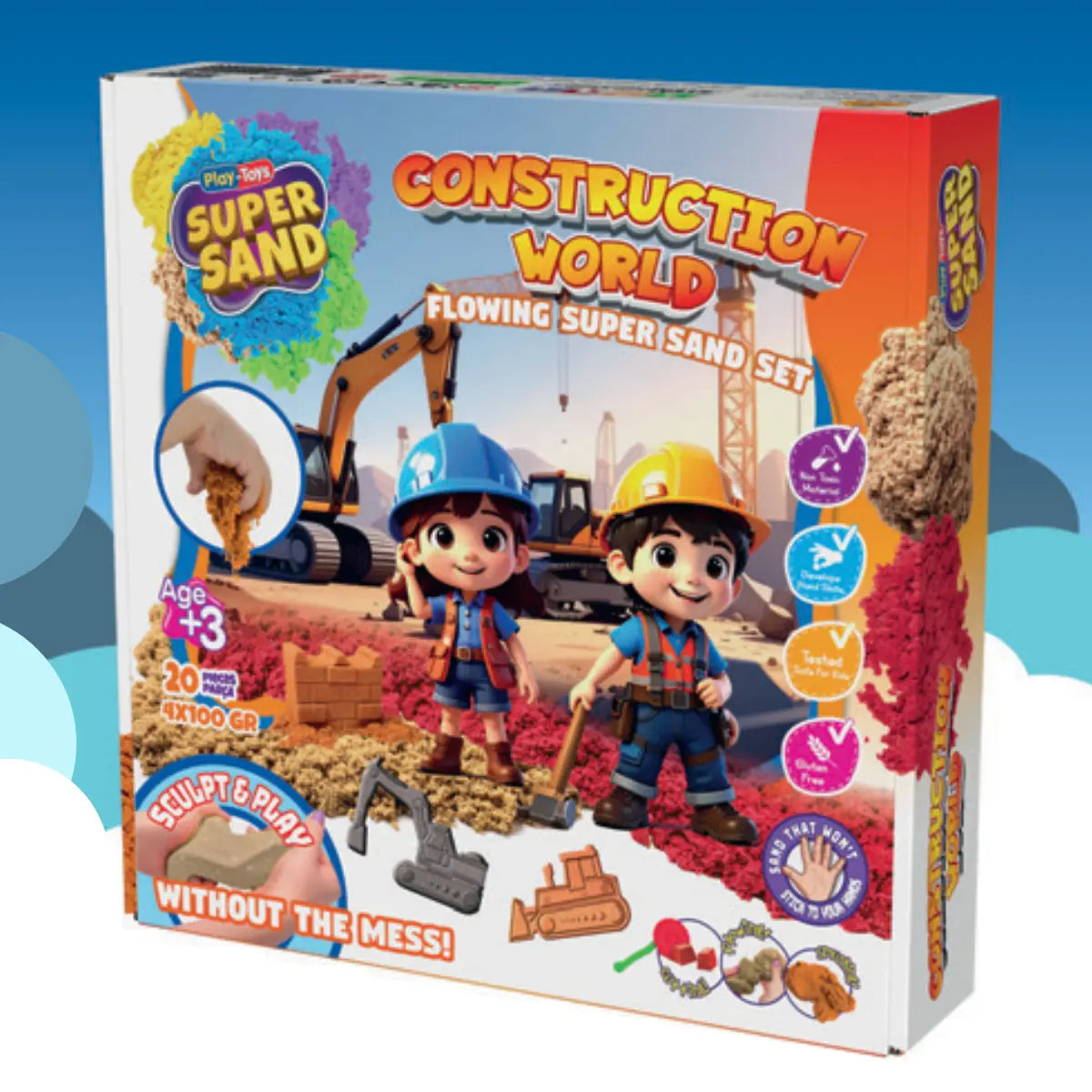 Кинетичен пясък Строителни машини Play toys