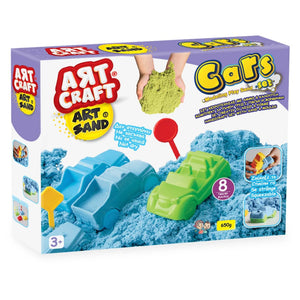 Кинетичен пясък с коли и формички Art Craft