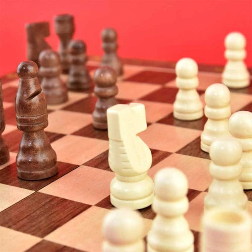 Класически дървен шах за деца 29 см