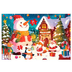 Коледен пъзел 24 части за деца