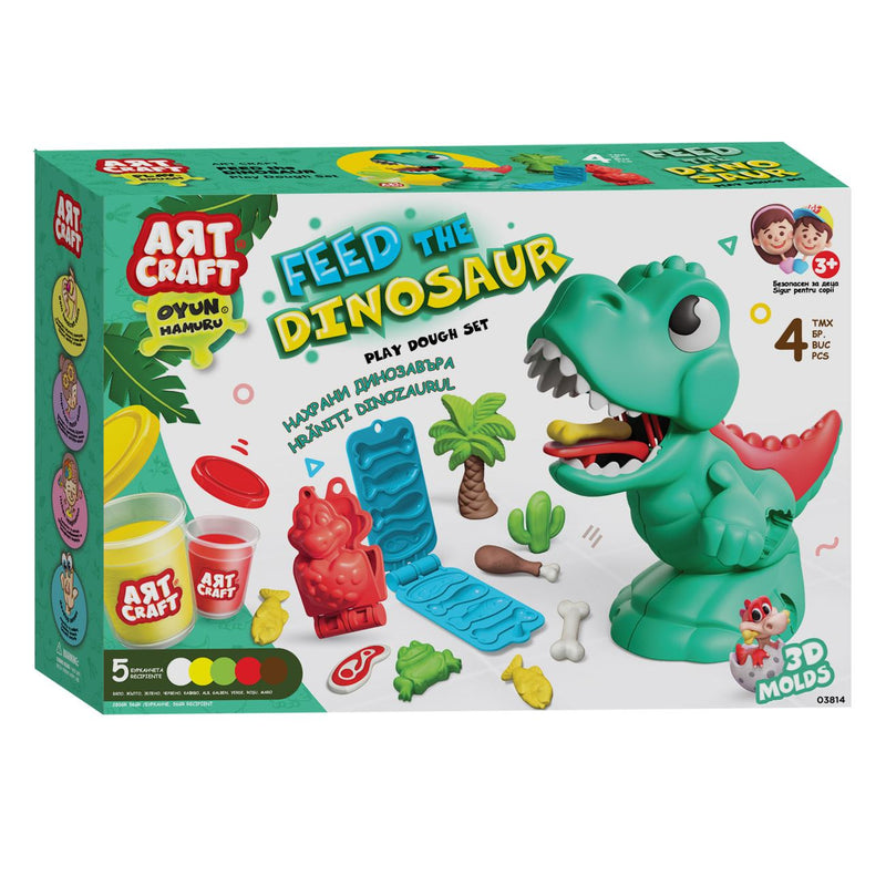 Комплект пластилин Храни динозавъра Art Craft