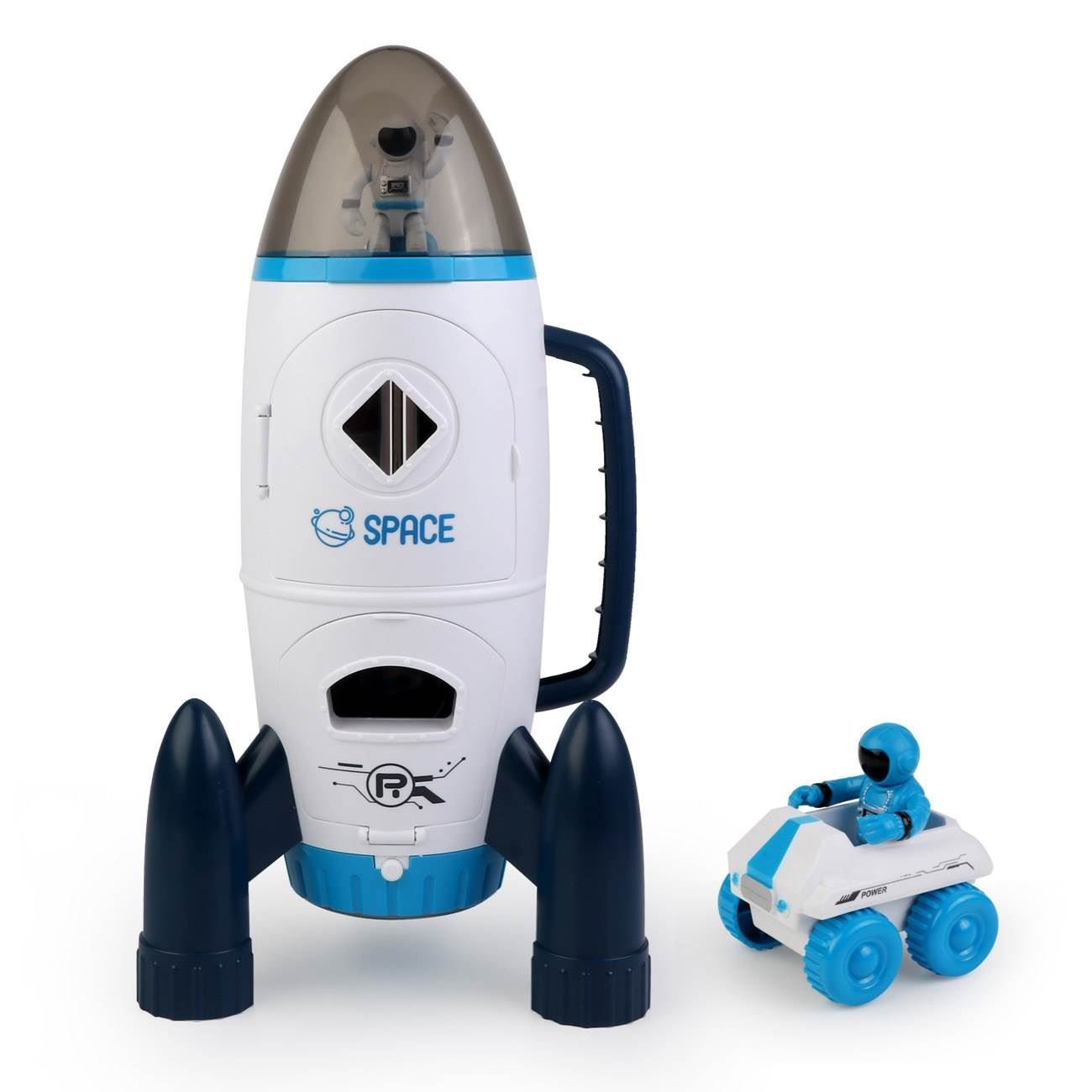Космически комплект с кораб и астронавти – светлини и звук