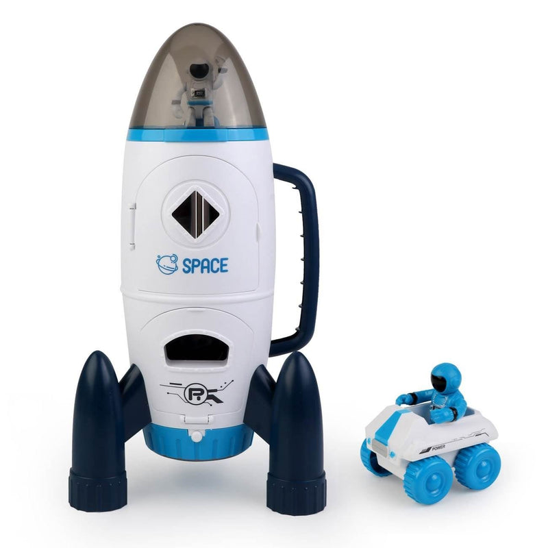 Космически комплект с кораб и астронавти – светлини и звук