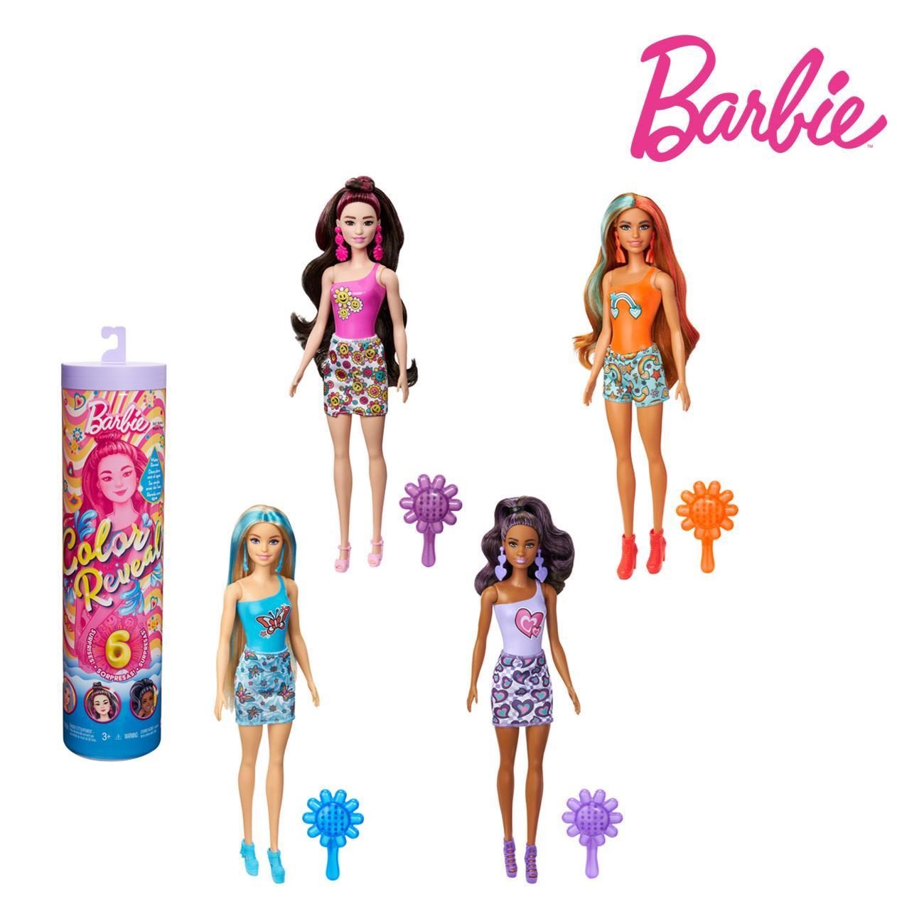 Кукла Barbie Сюрприз с дълга коса | Color Reveal