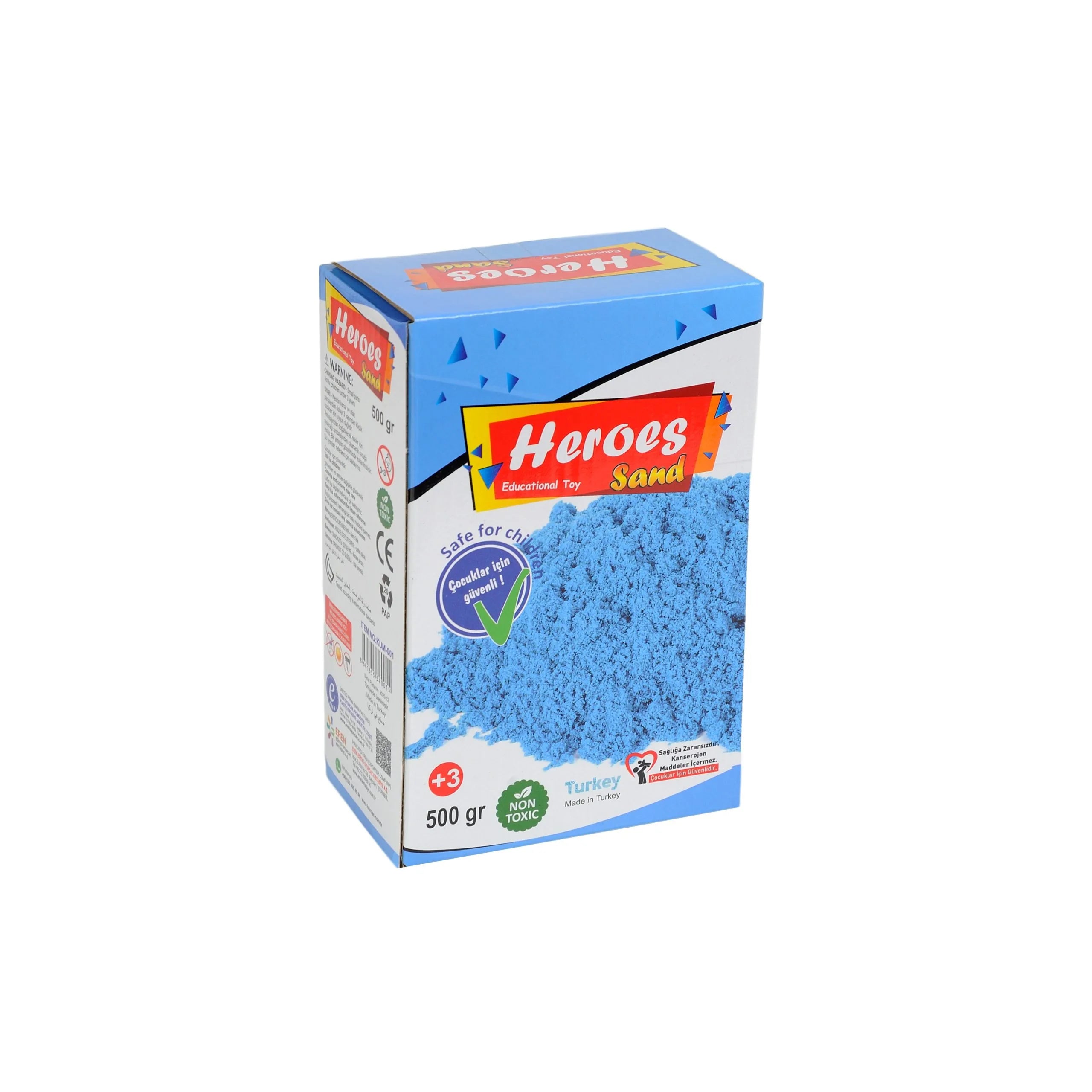 Кутия кинетичен пясък Син 500 г Heroes