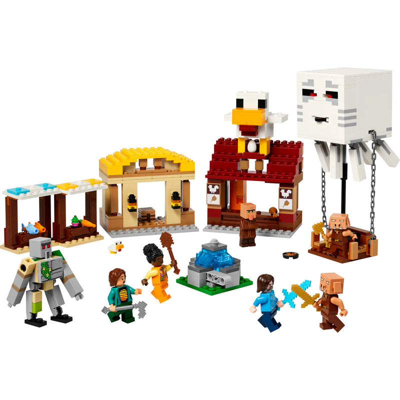 LEGO 21273 Нападението на огнения призрак-балон в селото