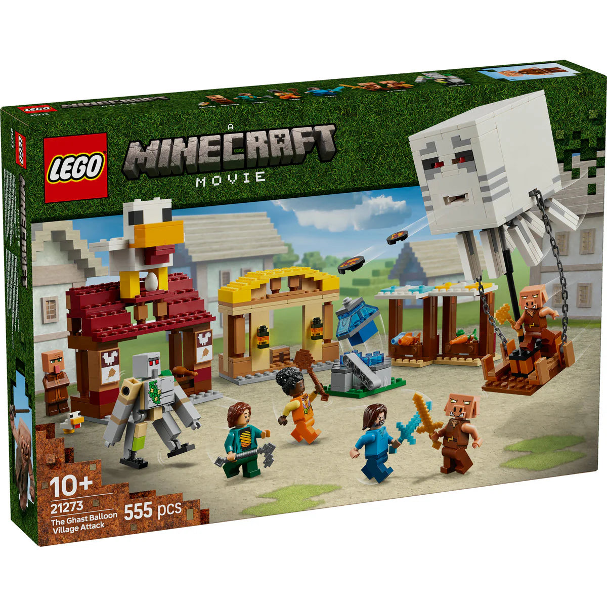 LEGO 21273 Нападението на огнения призрак-балон в селото
