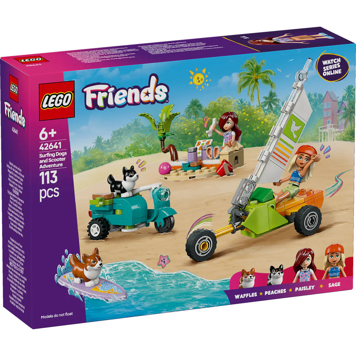 LEGO 42641 Сърфиращи кучета и скутер