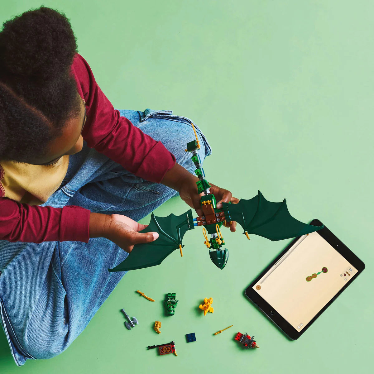 LEGO 71829 Зелен горски дракон