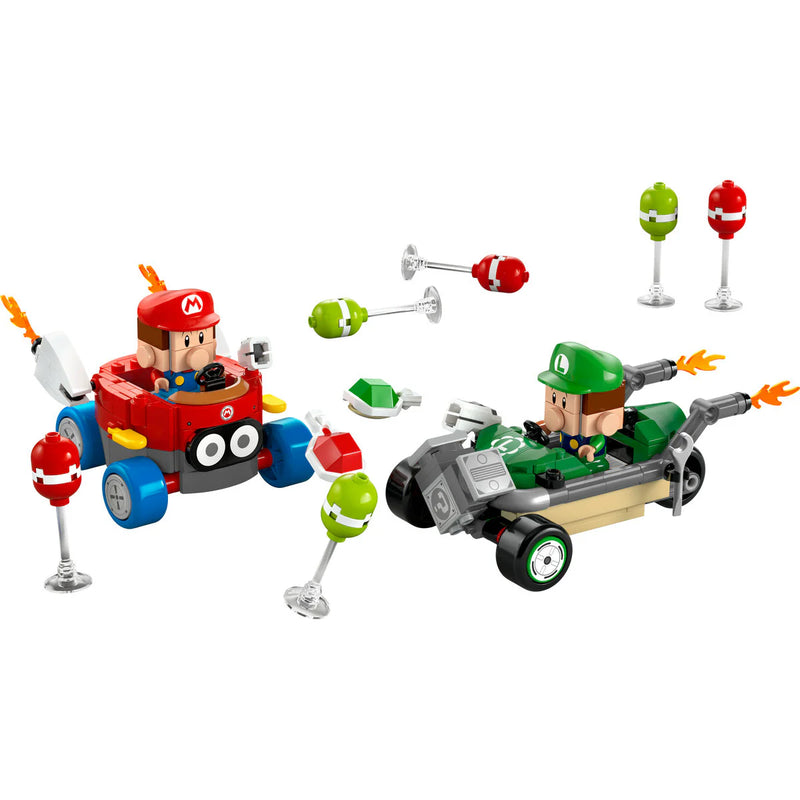 LEGO 72034 Mario Kart Baby Mario срещу Baby Luigi