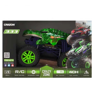Детски джип Crazon Monster RC 1:10 високо проходим