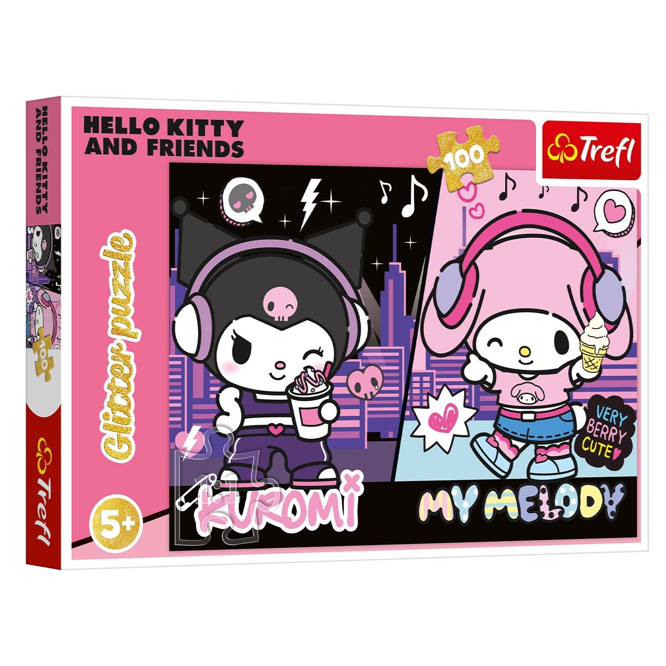 Пъзел Hello Kitty & Friends – Kuromi и My Melody 100 части Trefl
