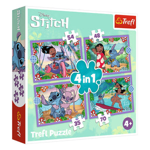 Пъзел Lilo & Stitch 4 в 1 – 35, 48, 54 и 70 части Trefl