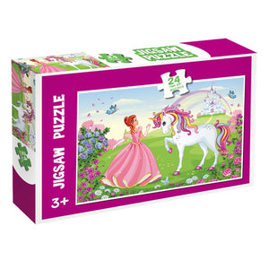 Пъзел Принцеса с еднорог 24 части Jigsaw Puzzle
